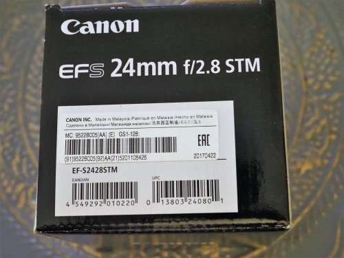 Canon EF-S 24mm f/2.8 STM lens