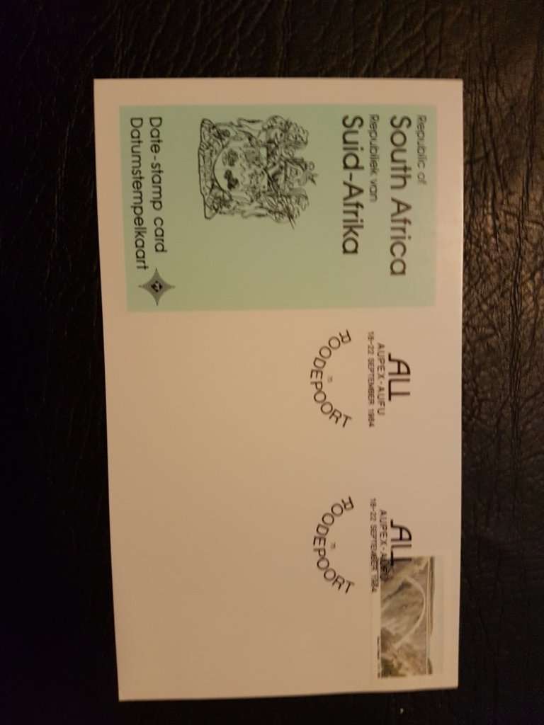South African Date-Stamp Card - Roodepoort
