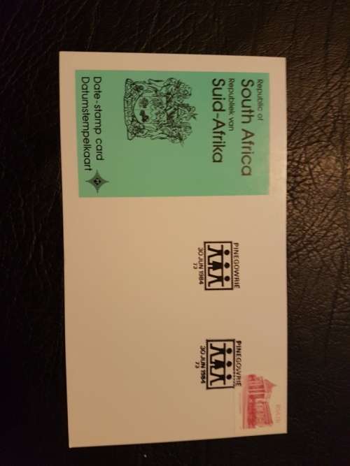 South African Date-Stamp Card - Pinegowrie