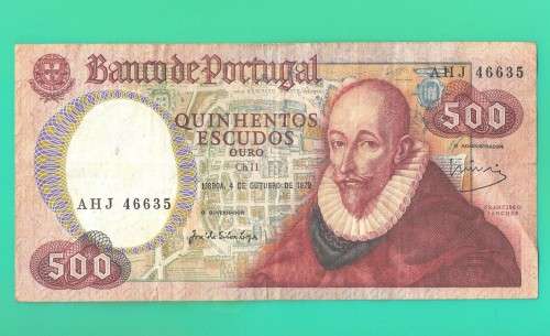 Portugal 500 Escudos 4.10.1979 - as per scan