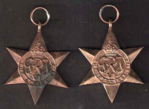 WW2 Africa Star set of two - as per scan