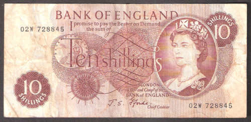 Bank of England 10 Shillings - as per scan