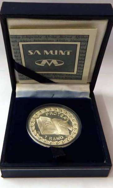 Silver Proof Protea R1 Constitution - Mintage 2474