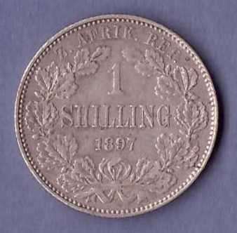 1897 1 Shilling Zuid Afrikaansche Republiek - as per scan