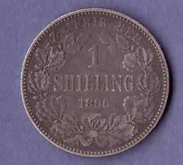 1896 1 Shilling Zuid Afrikaansche Republiek - as per scan