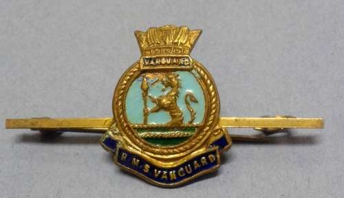 BADGE HMS Vanguard, Royal Navy.