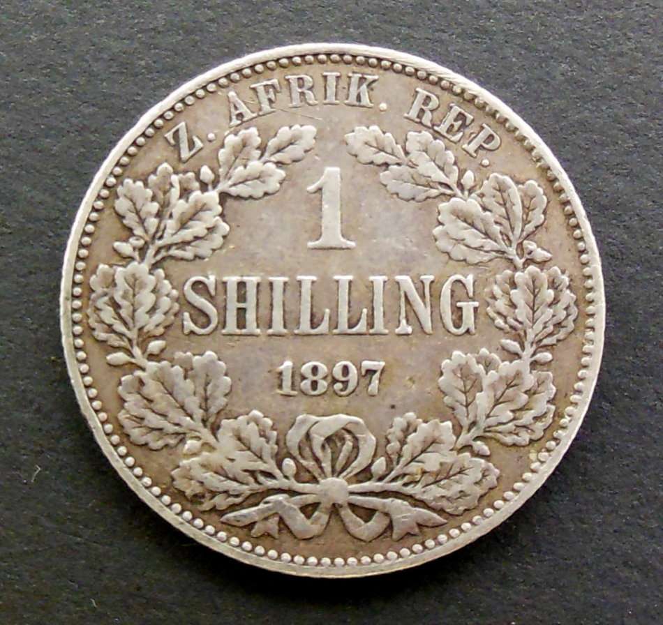 *CRAZY R1 START* ZAR 1 Shilling 1897 - *Nice condition*