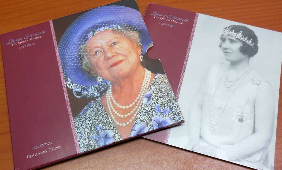 *CRAZY R1 START* Great Britain 5 Pounds 2000 - Centenary of Elizabeth the Queen Mother