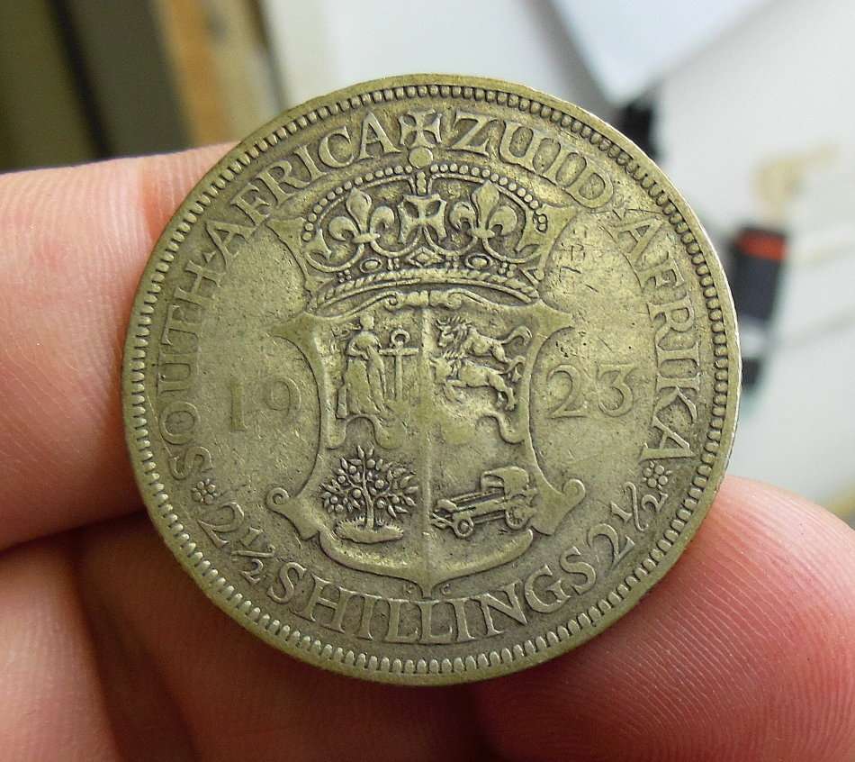 *CRAZY R1 START* SA Union 2'6 Shillings 1923 - 1st year of issue