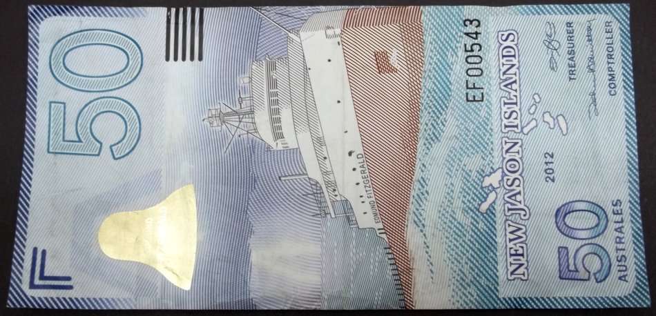 *CRAZY R1 START* New Jason Islands 50 Australes 2012 - Fantasy Note