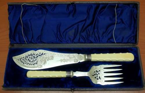 *CRAZY R1 START* Heavy Plated Silver Fish Servicing set, Birmingham