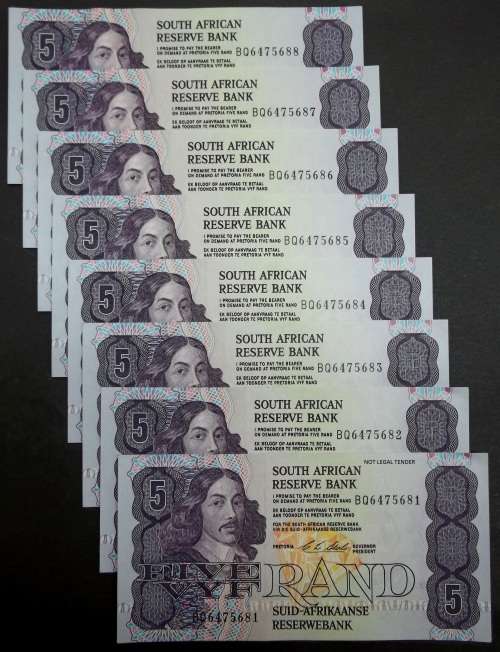 *CRAZY R1 START* SA R5 early 1990's - Stals 1st Issue - 8 in sequence