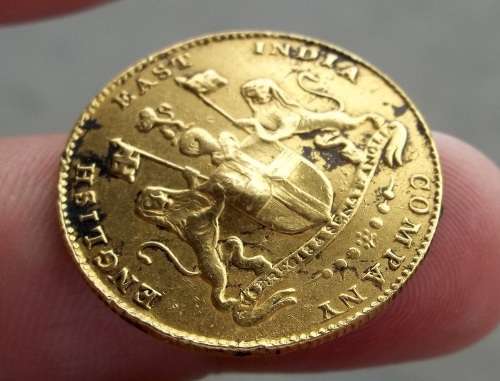*CRAZY R1 START* English East India - Madras 1 Mohur 1819 GOLD coin *Scarce*