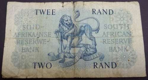 *CRAZY R1 START* SA 2 Rand 1962 - Rissik 1st issue