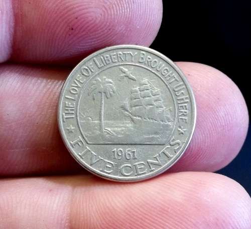*CRAZY R1 START* Liberia 5 Cents 1961