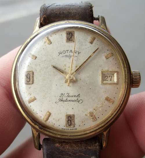 *CRAZY R1 START* ROTARY 21 Jewel Automatic gent's watch - For Restoration/Parts