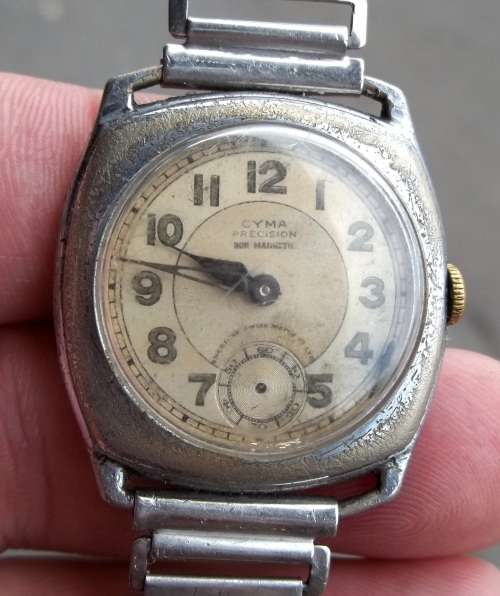 *CRAZY R1 START* Vintage CYMA Precision 15 Jewel manual wind gent`s watch - for Restoration/Parts