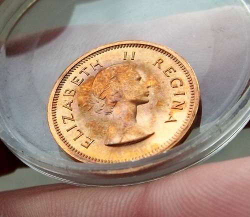 *CRAZY R1 START* 1957 SA Union 1/4 Penny(Farthing) in PROOF condition