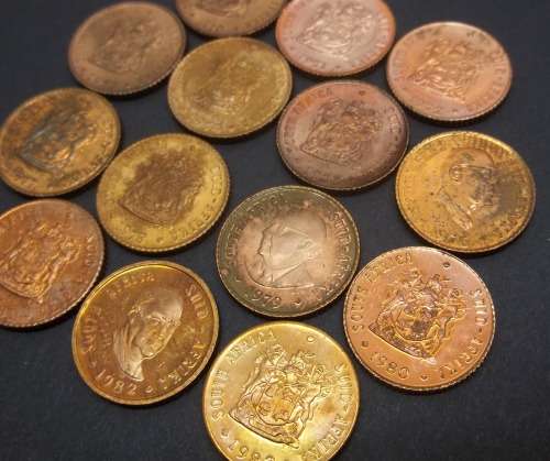 *CRAZY R1 START* RSA - Full set of 1/2 Cent coins 1970-1983 in Proof/Mint condition