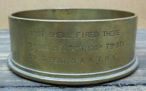 *CRAZY R1 START* WWII 1941 1st Shell fired in Rezegh, Lybia awarded to Col. FB Adler