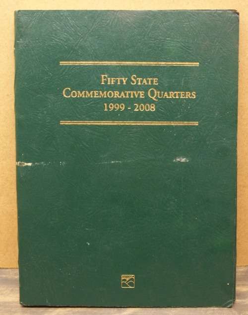 *CRAZY R1 START* US State Quarters folder with 24 coins in