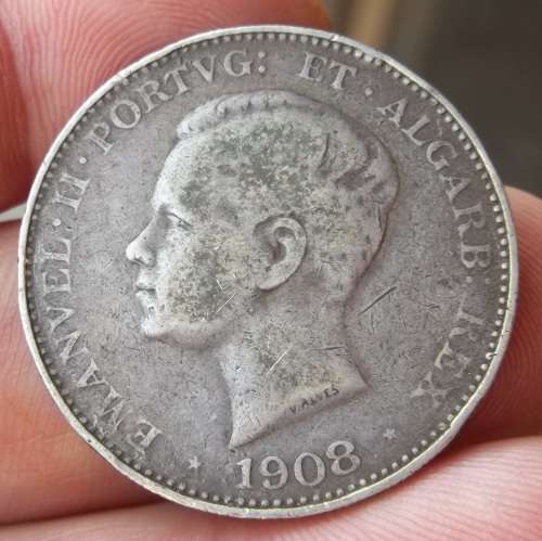 *CRAZY R1 START* Portugal 500 Reis 1908 - R145 worth of Silver