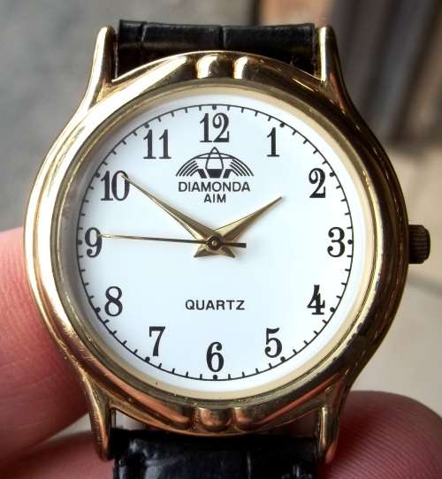 *CRAZY R1 START* DIAMONDA Aim Quartz men`s dress watch