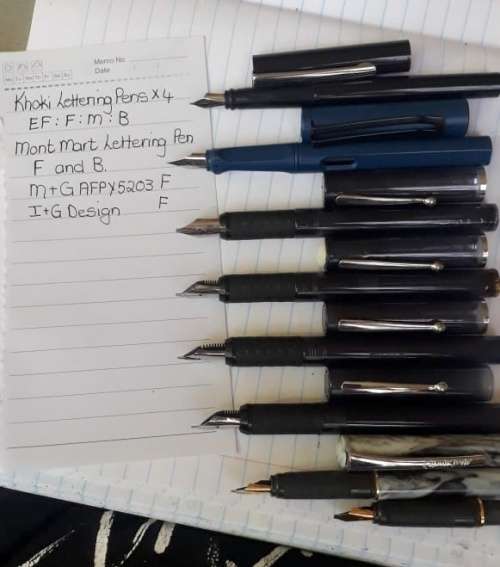 *CRAZY R1 START* Massive lot of collectible Fountain & Ball-Point pens with pen tray