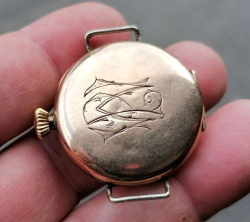 *CRAZY R1 START* late 1920`s OMEGA 9ct officers watch - Perfect working condition