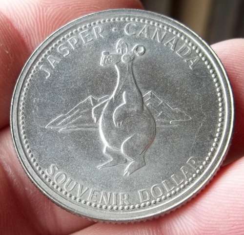 *CRAZY R1 START* Canada - 1992 Jasper Souvenir Dollar