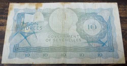 *CRAZY R1 START* Seychelles 10 Rupees 1968 - *Scarce*