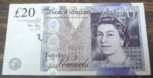 UK 20 Pounds early 2000`s - EF+ condition