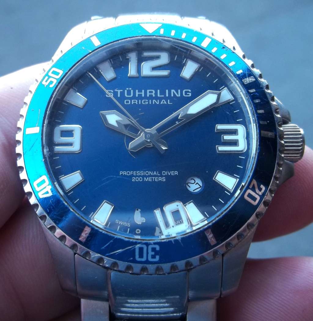 *CRAZY R1 START* STUHRLING Original men`s quartz watch - For restoration - Not Working