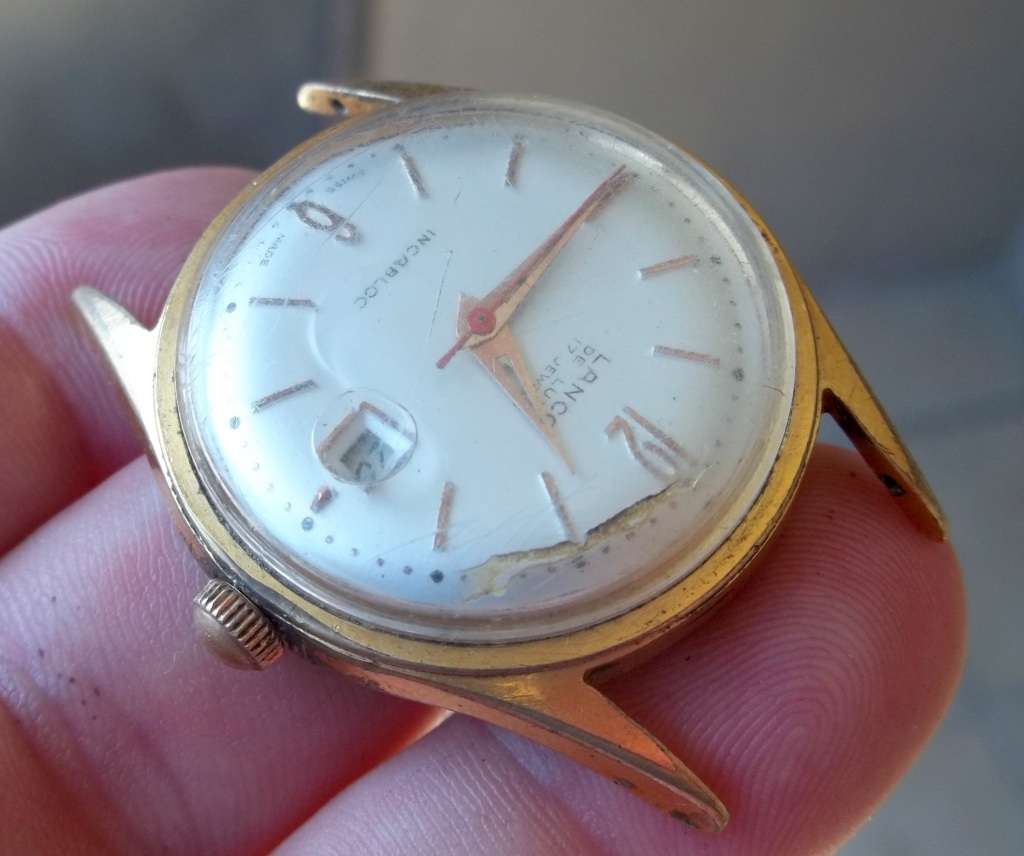 *CRAZY R1 START* LANCO De Lux 17 Jewels manual wind men`s watch - For Restoration/Parts