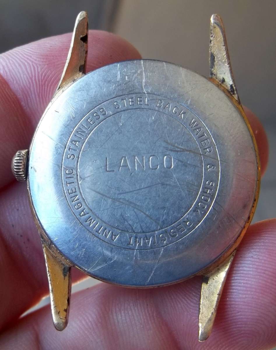 *CRAZY R1 START* LANCO De Lux 17 Jewels manual wind men`s watch - For Restoration/Parts