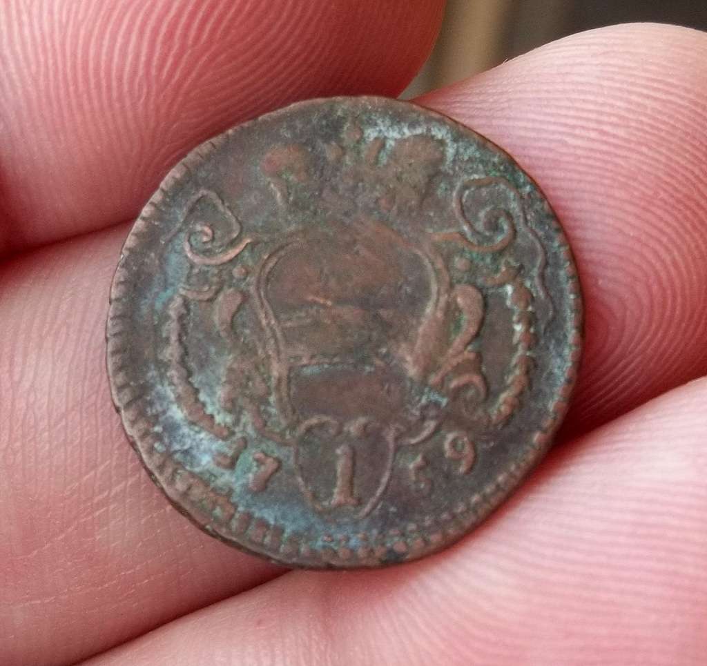 *CRAZY R1 START* Austria 1 Pfennig 1759