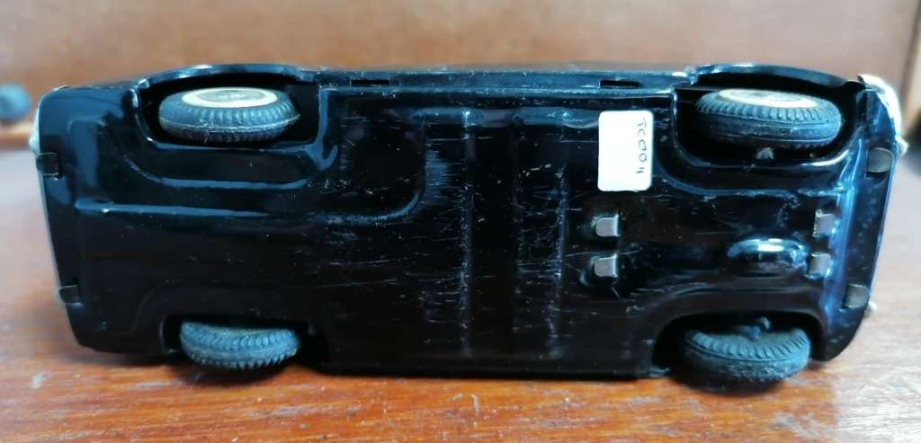 Vintage Rolls Royce Black Tin Litho Friction Car