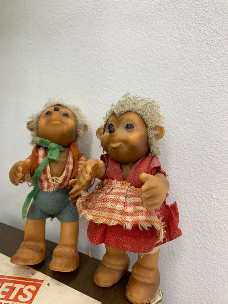 Vintage Steiff Mucki and Macki Dolls 1960