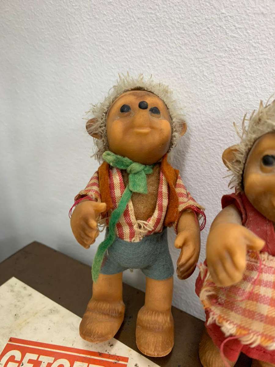 Vintage Steiff Mucki and Macki Dolls 1960