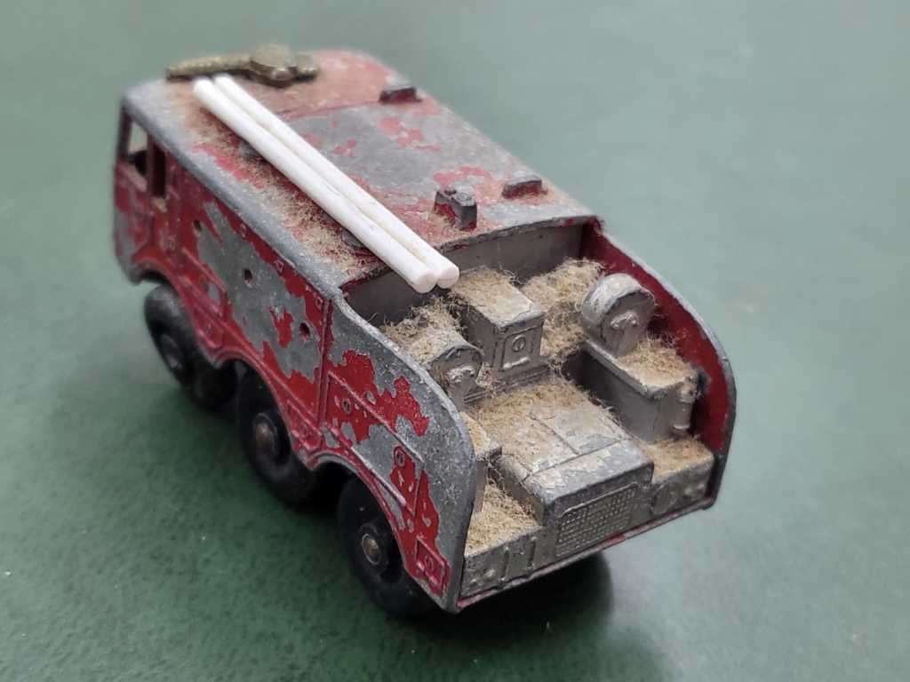 *R1 Auction* Lesney Matchbox no 63 `Foamite` Crash Tender &no 37 Cattle Truck