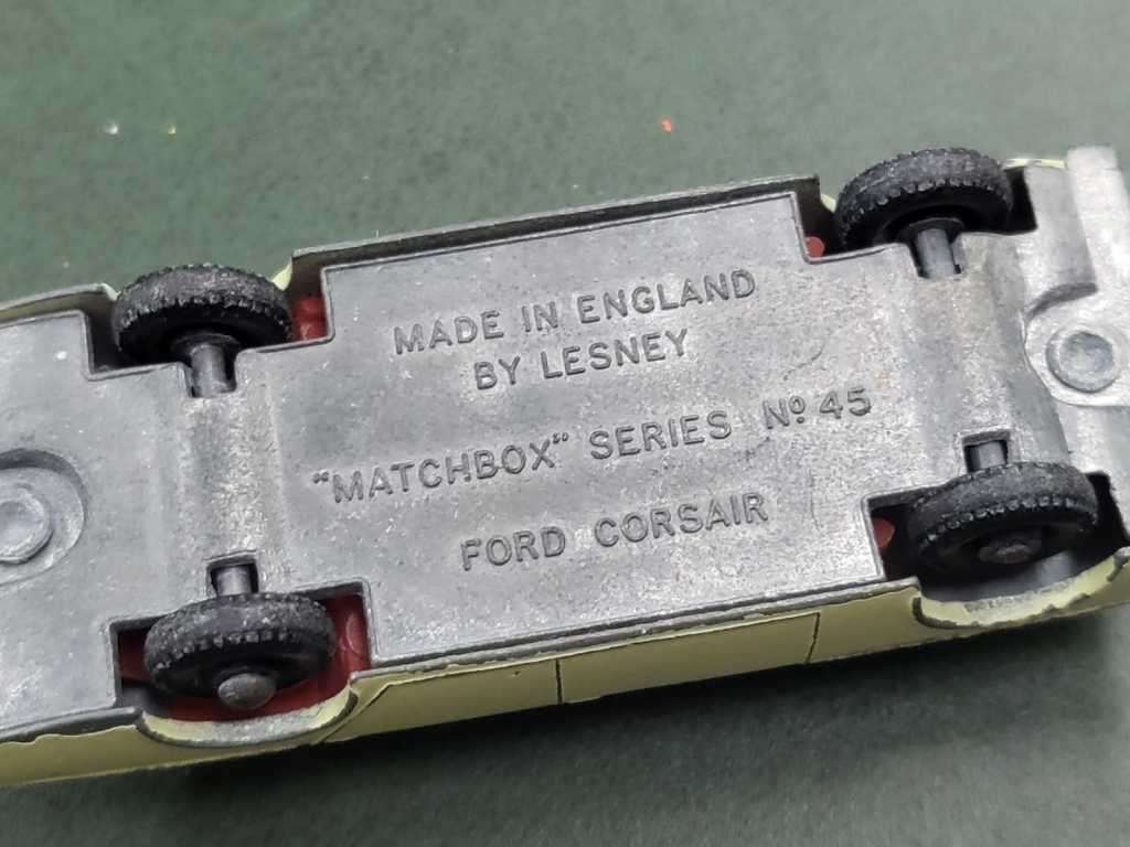 *R1 Auction* Lesney Matchbox no 45 Ford Corsair & no57 Trailer Caravan