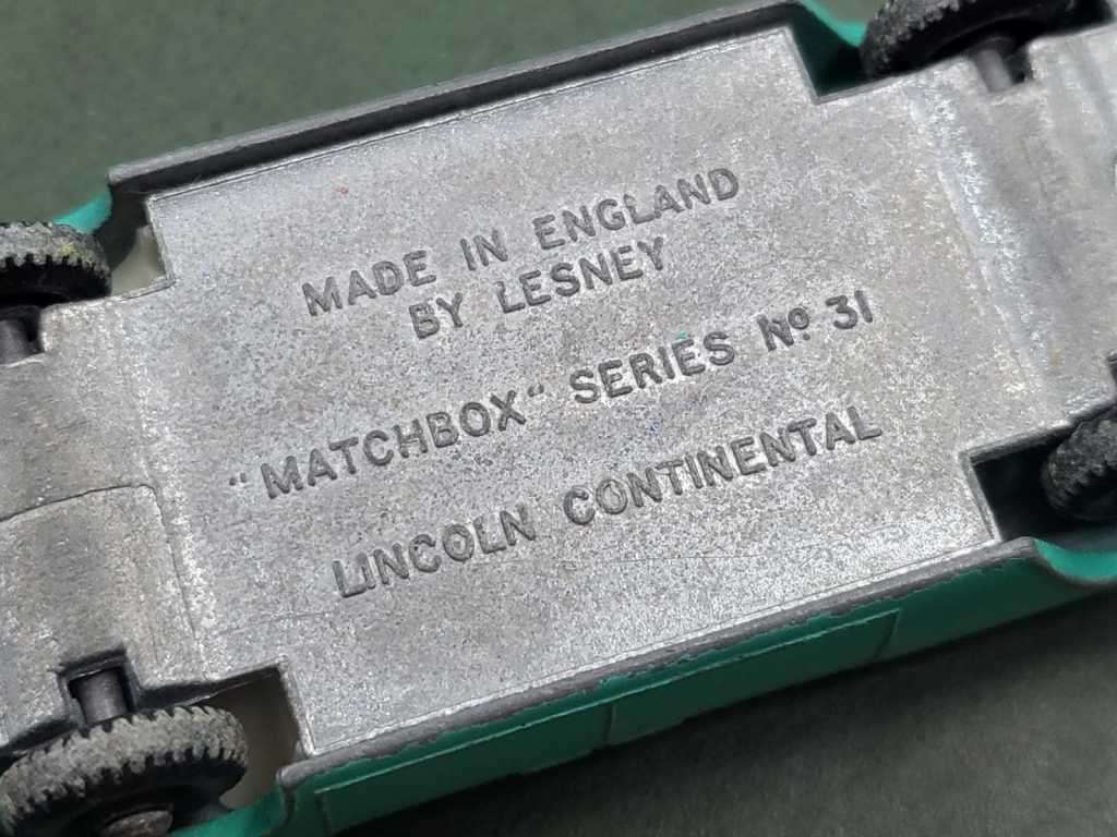 *R1 Auction* Lesney Matchbox no 31 Lincoln Continental