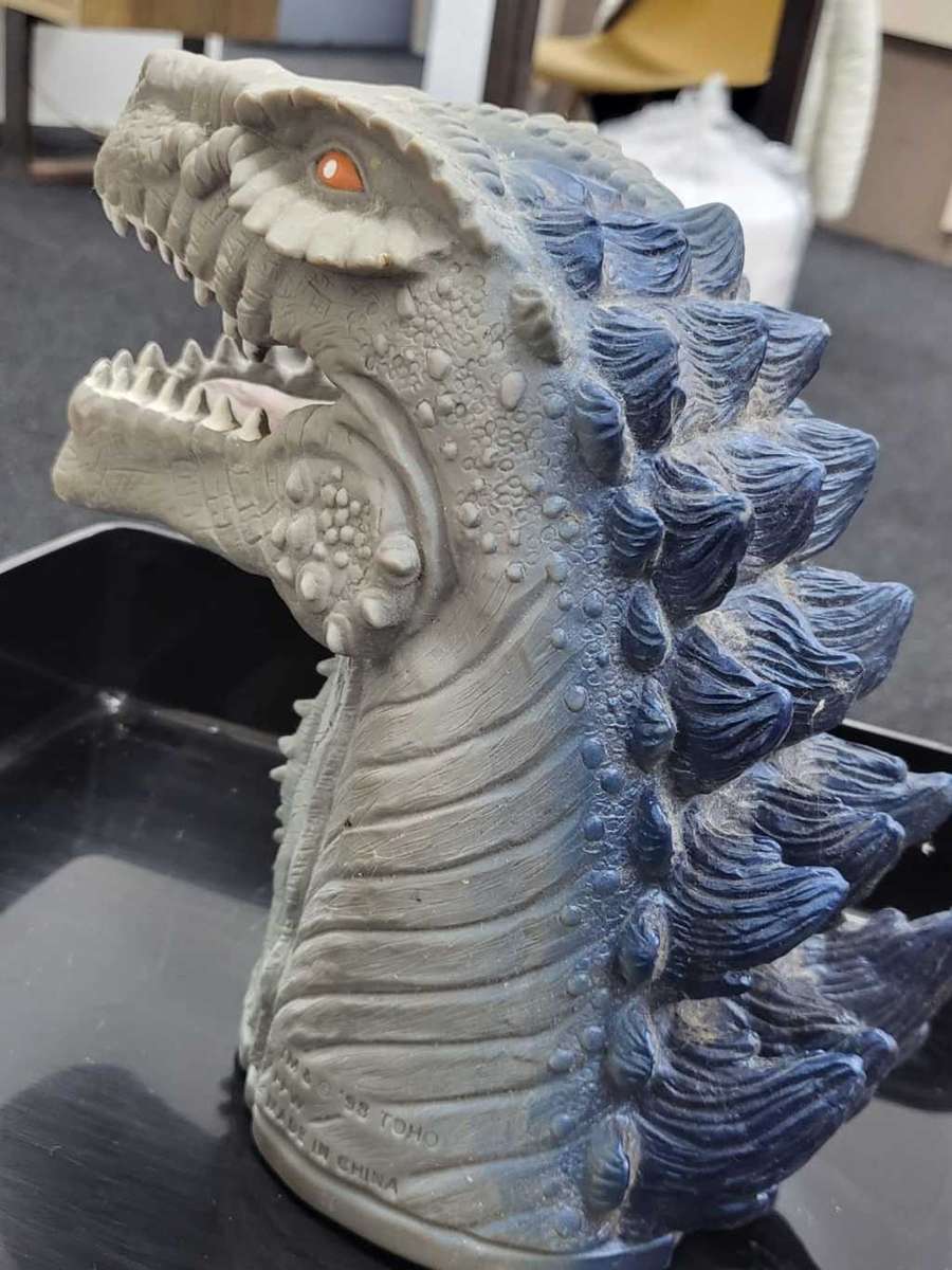 Godzilla Hand Puppet Toho Toys 1998 Vintage Dinosaur Head no 14-Untested