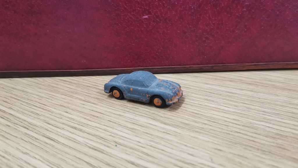 Vintage Schuco Piccolo 715 VW Karmann Ghia - Orange - Made in Western Germany