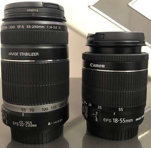 Canon EOS 70D with 18-55mm STM and 55-250mm Lens