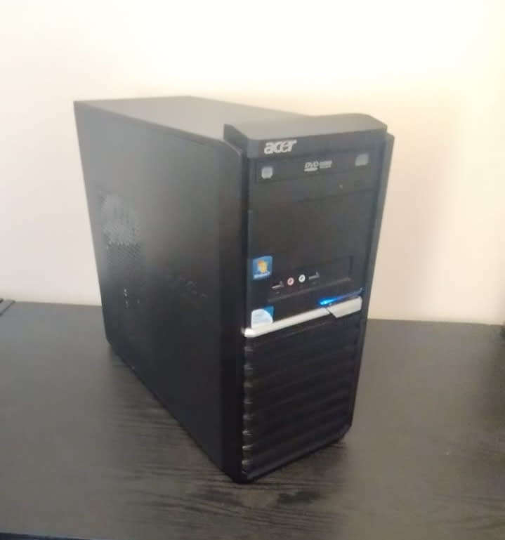 Acer Office PC (Intel Pentium E6700, 4GB DDR3, 300 GB HDD, DVD Rom, 300 W Power Supply) For Sale!
