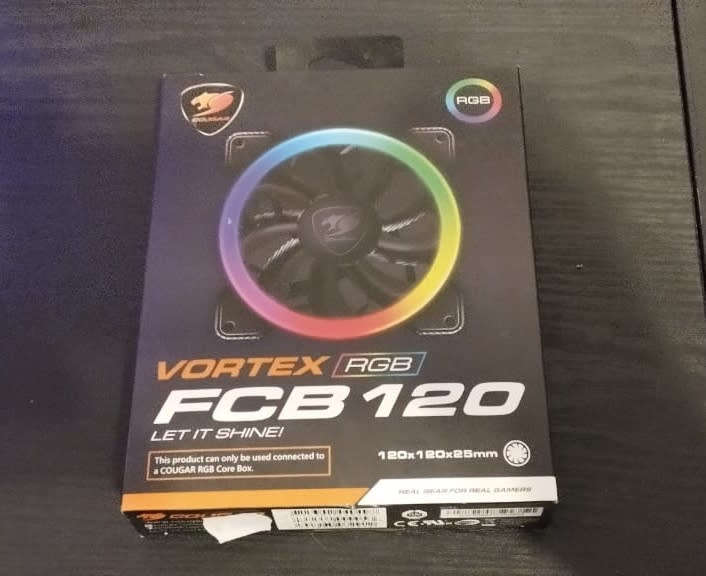 Cougar Vortex RGB FCB 120 Fan For Sale