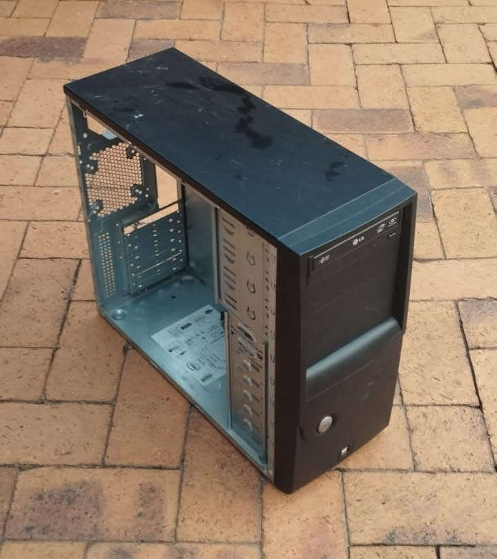 2X Black Mid Tower ATX Computer Cases For Sale