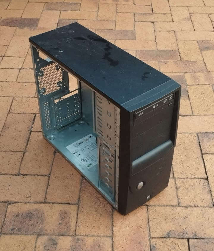 2X Black Mid Tower ATX Computer Cases For Sale