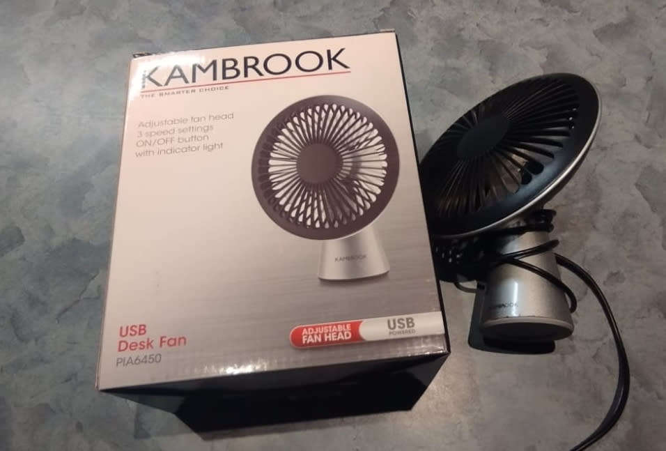 Kambrook Tabletop USB Powered Small Fan